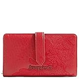 Desigual Mone_Rising Pia MEDI, Billfold para Mujer, Rojo, Einheitsgröße