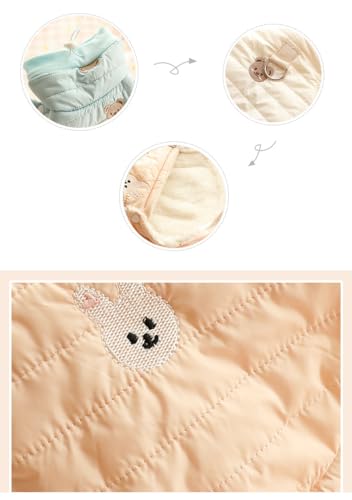 Robe de princesse pour chien avec broderie lapin ours coton épais