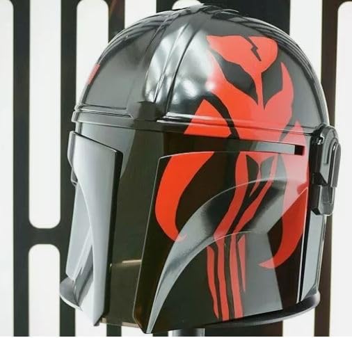 Armatura Mandaloriann Casco Beskar Nero Replica Mando Casco Indossabile Cosplay Prop Mandaloriano Medievale Cosplay Casco