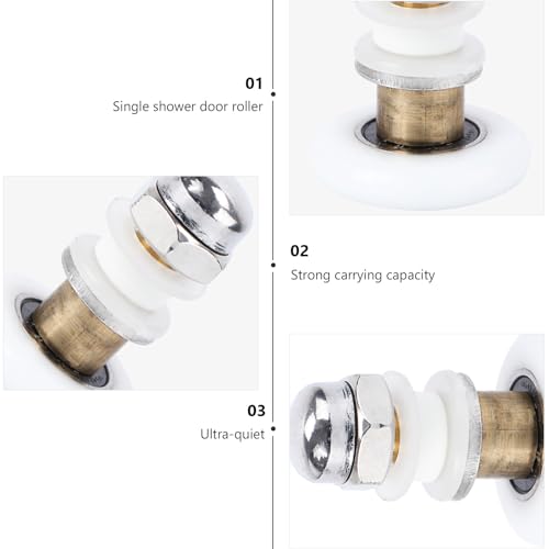Rodillos para puerta de ducha de 28mm eccéntricos fabricados con materiales resistentes 7
