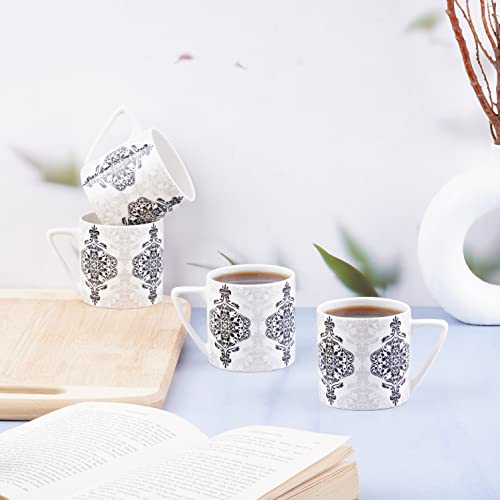 Image of Dandy Lines Puja Black and White Madrid, Set of 6, 35028