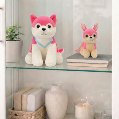 Image of Tabitha Stuffed Toys-Ultra Soft Plush Toy for Kids | Birthday Gifts for Kids and Girls | (Combo of 2 Toys 35 Cm Pink Dog & 25 Cm Pink Cat)