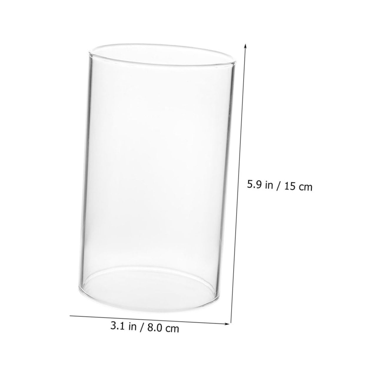 Cabilock 3 Pièces Abat-jour Bougie En Verre Cannelé Cône Bougeoirs Manche Moderne Manchon Porte-bougie Ouragan Transparent Verre à Haute Teneur En Borosilicate