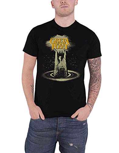 New Order Greta Van Fleet T Shirt Cinematic Lights Band Logo Nuevo Oficial De Los Hombres Size S