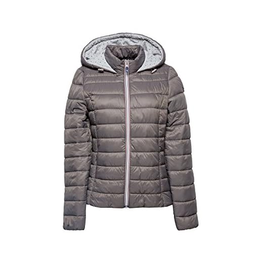edc by Esprit 078cc1g003 Chaqueta, Gris (Brown Grey 025), X-Small para Mujer
