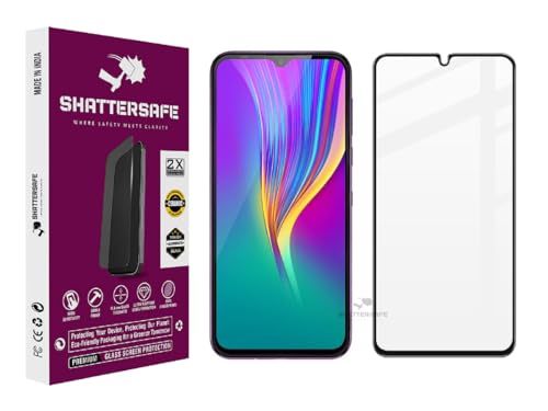 Image of Oleophobic Tempered Glass Compatible For Infinix Smart 4 / Smart 6 / Smart 5A [Pack of 1]. Edge To Edge Full Screen Protection With Easy Installation Kit & Case Friendly Fit.