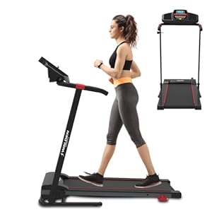 Elektrische loopband voor thuis, loopband, opvouwbaar, 12 km/u, 1-2,5 pk, 12 vooraf ingestelde programma’s, LCD-display 1-12 km/u, model 2023, handmatige kanteling met 3 niveaus