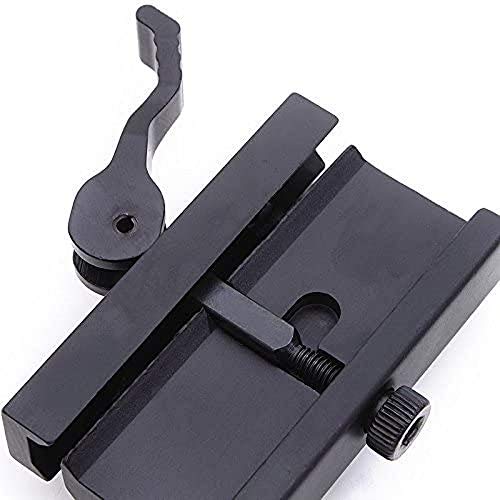 Tactical Low Profile 5 Slot Picatinny Riser Mount With Quick Release, For Red Dots, Scopes, And Optics (0.5 Inch H X 2.5 Inch L) By Golden Eye Tactical #TOP5