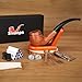Sivaopa Rosewood Tobacco Pipe Set – Handmade Wooden Pipe with Bent Stem, Elegant Design, Gift Box & Cleaning Tool – Vintage-Style Pipe for Men, Beginners, Collectors
