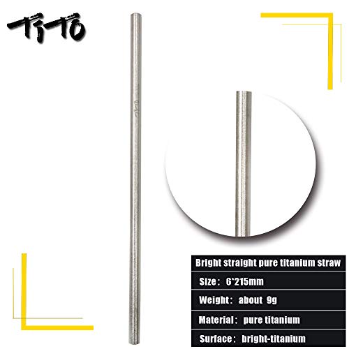 Pitillos de titanio TiTo Titanium de 2 piezas miniatura 2