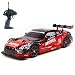 Super GT RC Sport Racing Drift Car, 1/16 Remote Control Car for Adults Kids Gifts, 4WD RTR Vehicle with 6 Battery and Drift Tires - Red