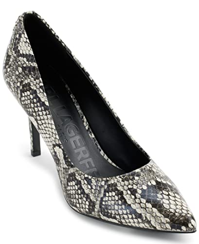 Image of Karl Lagerfeld Women's Royale Snake Textured Dress Pump