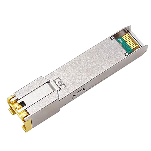 Image of 10GBase-t, SFP-10G-T Optical Module, 10G SFP to RJ45 Conversion Module,Adaptive 10G /5G /2.5G /1G,Support DDM, for Network Switch Cisco TPLINK Ubiquiti UniFi BDCOM QNAP ASUS, 30m,AQR113C chip