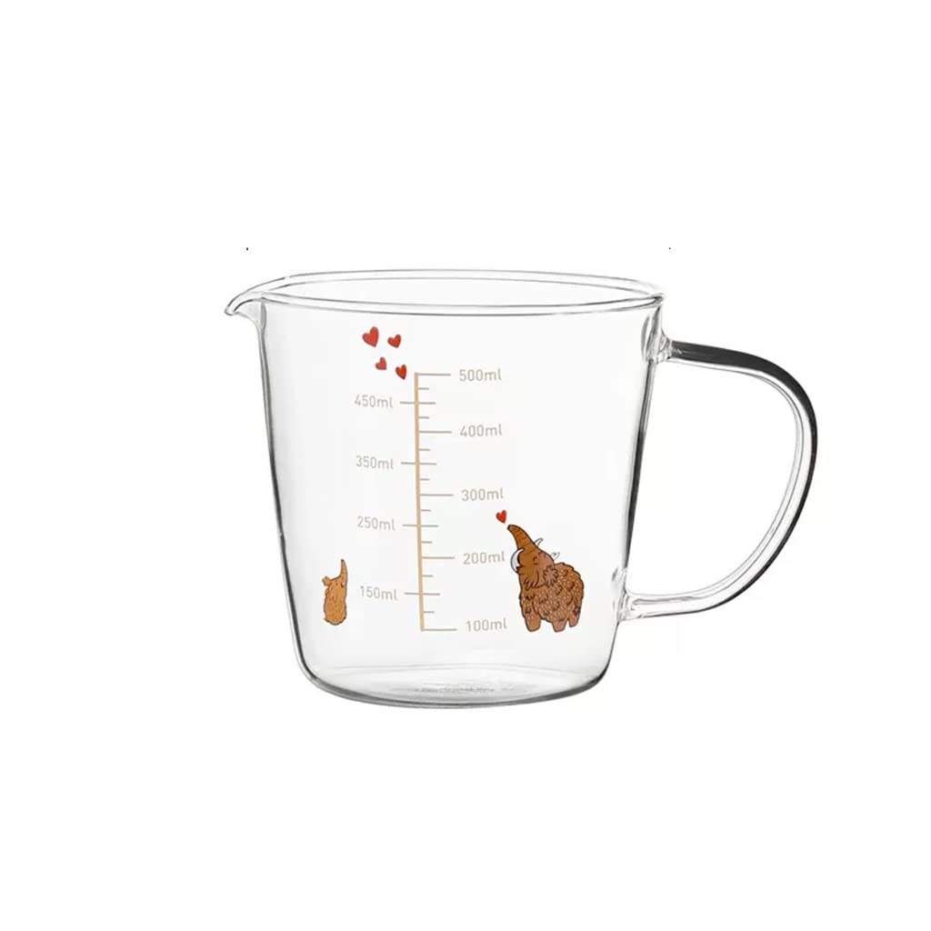 Tazas medidoras de Vidrio con Tazas graduadas for Uso doméstico Grado alimenticio Resistente a Altas temperaturas Tazas de Leche de Gran Capacidad for Hornear en la Cocina hueveras batidas