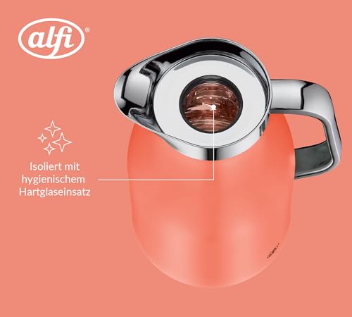 alfi SKYLINE Isolierkanne 1,00 l, 12 h heiß, deep apricot mat – Ansicht 5