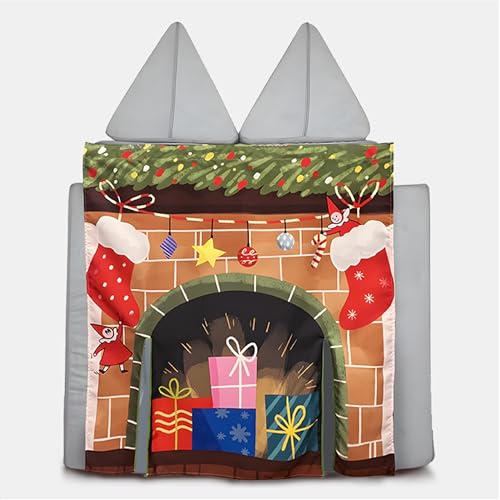 Image of Play Panel for Modular Play Couch Childrens Play Panel for Toddler (Sofa not Included) (Christmas Set)