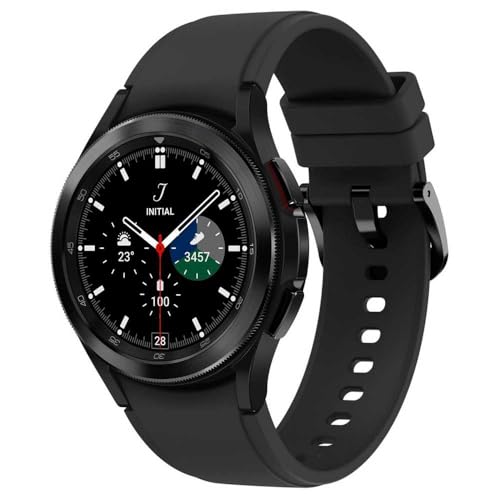 Samsung Watch - relojes inteligentes de moda 14 Samsung Galaxy Watch4 Classic, Runde Bluetooth Smartwatch, Wear OS, drehbare Lünette, Fitnessuhr, Fitness-Tracker, 42 mm, Black