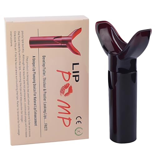 Generic Device Lip Plumper, Instant Red Lip Suction Tool, Curved Design, Non-Surgical and Safe, Fuller Lips Sucker, Ideal for Quick Results