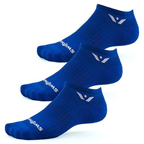 Image of Swiftwick- ASPIRE (3 Pairs) No-Show Running Socks, Cycling Socks, Compression Fit