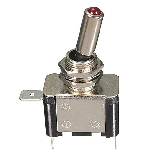 Automotive 12V Electric Cooling Fan Red LED Rocker Manual Toggle Switch Complete Wiring Kit for Car Truck Van