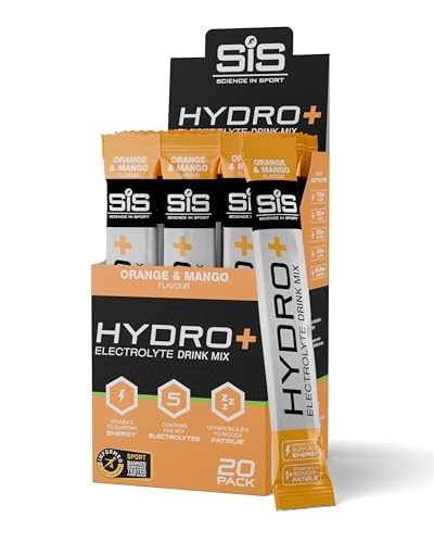 SiS Hydro+ Electrolyte Powder Drink Mix, No Sugar, Orange &
