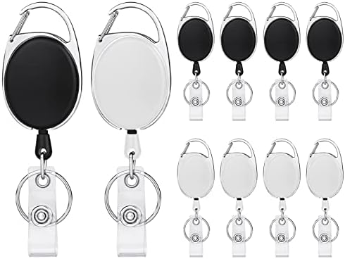 Teskyer Porte Badge, Avec Cordon Rétractable, Porte Badge Tour De Cou