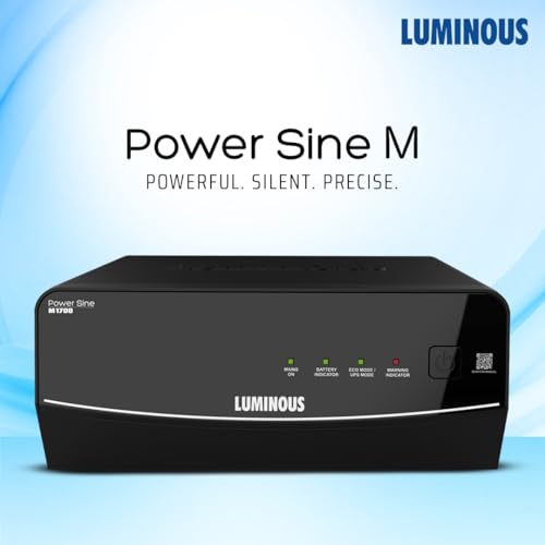 Image of Luminous Power Sine M 1700 Sine Wave Inverter Ideal for Home,Office & Shops | 1500VA Inverter | Reliable Power Backup | High Performance| Easy Installation | 36 Months Warranty