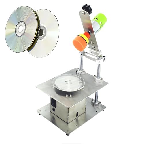 Macchina per la riparazione di dischi, lucidatrice per CD/DVD e rimozione graffi, 7 velocità regolabili, rotazione avanti e indietro, smerigliatrice in acciaio inox per il recupero dei dati