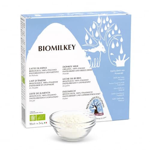 Lait d'ânesse en poudre 100 g (produit pasteurisé et lyophilisé = 1 L), utilisation alimentaire...