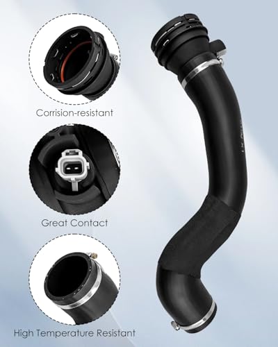 Turbo Intercooler Outlet Tube Compatible with Ford F-250 F-350 Super Duty 6.7L PowerStroke 2017-2019, Outlet Duct Replace HC3Z-6F073-B