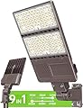OPENLUX LED Parking Lot Light UL DLC Listed 320W 256W 192W Adjustable 4500K 5000K 5700K Tunable Up to 48000LM Photocell LED Shoebox Fixture Flood Pole Light Outdoor Field Lighting AC 100-277V