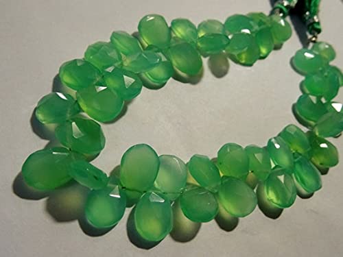 Chrysoprase verte facettée pour créer des bijoux d'été uniques