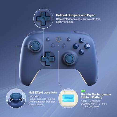 8Bitdo Ultimate 2C Bluetooth Controller for Switch/Switch 2 (Dark Blue) — 사진 2