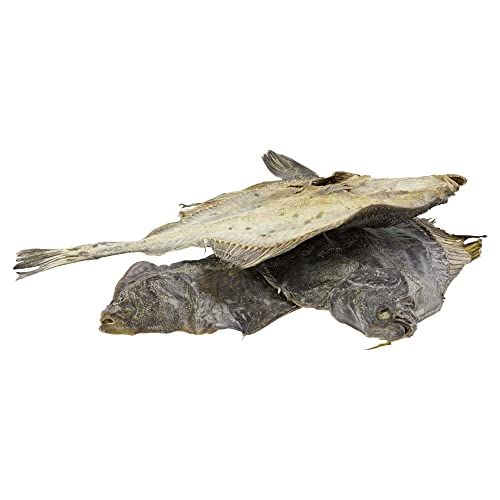ganze Flunder (getrocknet) 1kg | Barf-Snack Trockensnack | ganze Fische | natürlicher Kausnack für Hunde | hypoallergen, glutenfrei | Zahngesundheit & Kauvergnügen | Premium-Qualität