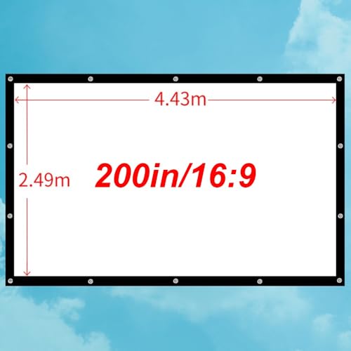 Pantalla de proyector plegable 200in 16:9 miniatura 6