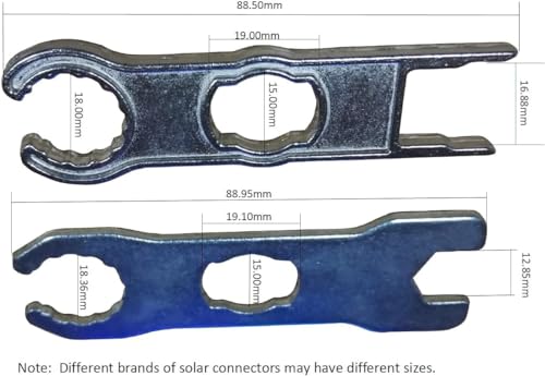 Sunway Solar Panel Connector Tool Works For Different Solar Connectors Assembly and Disassembly,Metal Spanner Wrenches Crimping Tool For Solar PV System Extension Cable Wire Kit-2Pairs - Thumbnail 5