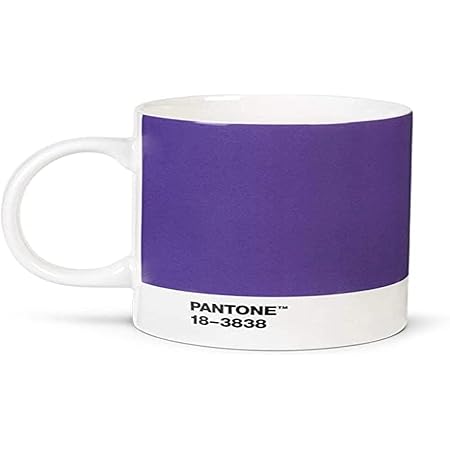 Tasse à Thé PANTONE 475 Ml - Céramique Fine, Couleur Orange 021C, Design Moderne Et Coloré