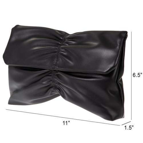 Image of JNB Faux Leather Envelope Clutch Purse