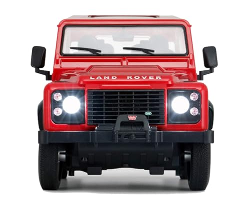 Image of 1:32 Scale Land Rover Defender Toy Car | Metal Pullback Diecast Car for Kids with Openable Doors, Sound, Light Effects Toy for Car Enthusiasts (Color As Per Available), Black