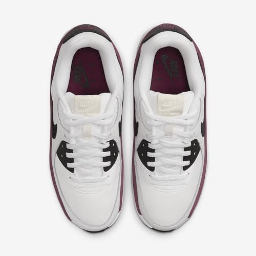 Nike Air Max 90 LV8 Women's Shoes (FD4328-107, Sail/Night Maroon/Phantom/Black) Size 94
