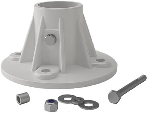 Deck Anchor Flange-White Plas 4 Hole 1.9 PF-25