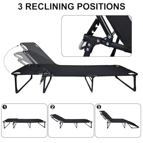 Folding-Camping-Cot-4-Position-Adjustable-Cots-for-sleeping-Portable-Chaise-Lounge-Chair-Oudoor-Camping-Bed-for-Adult-Travelling-Home-Office-Nap-Beach-Vacation-Hiking-440LBS-Load-Bearing