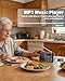 Portable AM FM SW Digital Pocket Radio & MP3 Music Player, Rechargeable Battery Powered Speaker with Keypad Tuning, Support USB Drive/TF Card, Earphone Jack, Great Reception for Seniors, Walking
