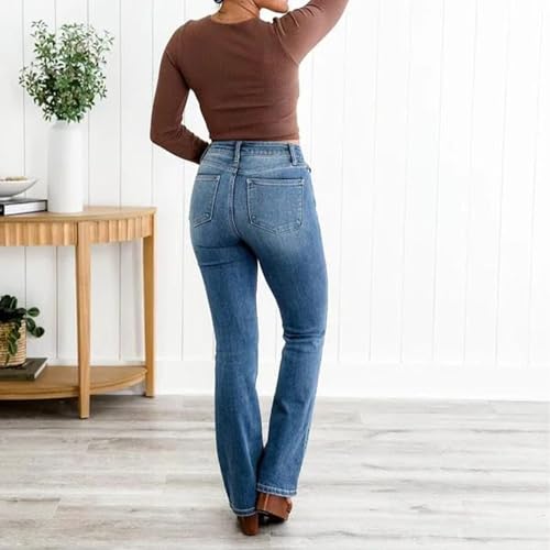 Trycurves Holy Grail Tummy Control Bootcut Jeans for Women High Stretchy Ultra-Comfortable Bootcut Jeans3