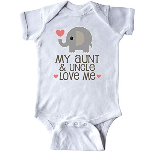 inktastic Aunt and Uncle Love Me Nephew Infant Creeper Newborn White 33977