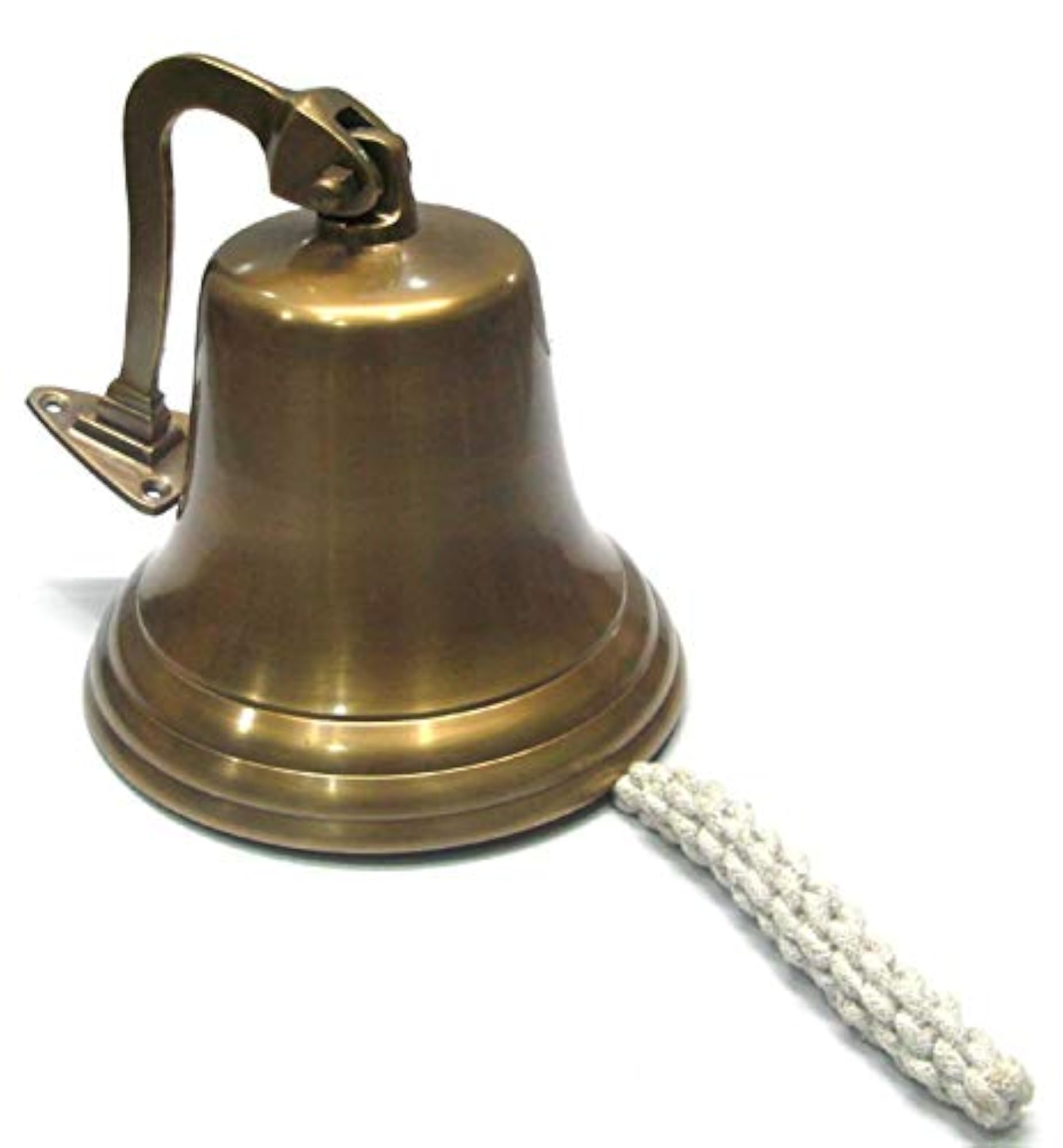 Nautical Antique Brass Wall Hanging Bell