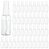 APACALI 60PCS 1 Oz Spray Bottle Mini Mist Sprayer Clear Fine Small Spray Bottle Empty Travel Spray Bottles Reusable Liquid Containers Water Spray Bottle for Perfume, Plant(30ml)