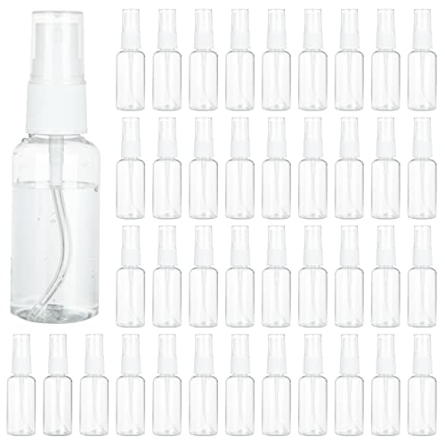 APACALI 60PCS 1 Oz Spray Bottle Mini Mist Sprayer Clear Fine Small Spray Bottle Empty Travel Spray Bottles Reusable Liquid Containers Water Spray Bottle for Perfume, Plant(30ml)