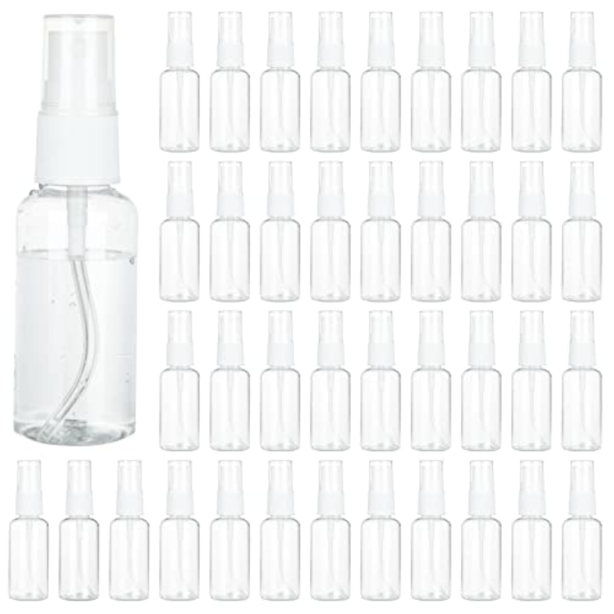 60PCS 1 Oz Mini Mist Sprayer Clear Spray Bottles