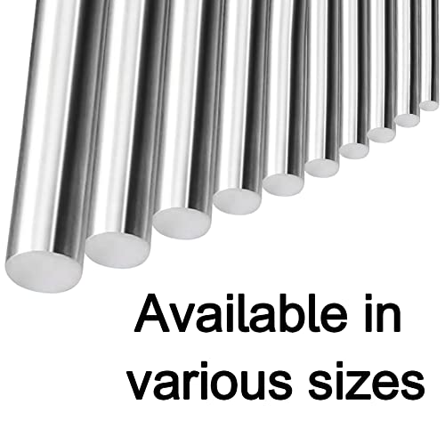 Eoiips 3/4" Diameter 304 Stainless Steel Round Rod Solid Rod 10" In Length, For Diy Metal Craft & Metal Working Hobbies, 1Pcs #TOP4